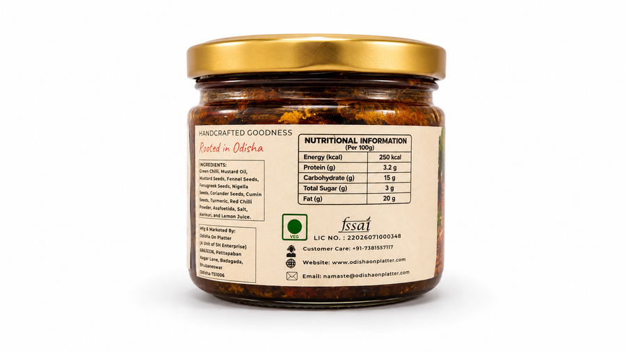 Bharwa Mirch Pickle | Authentic Berhampuri Taste