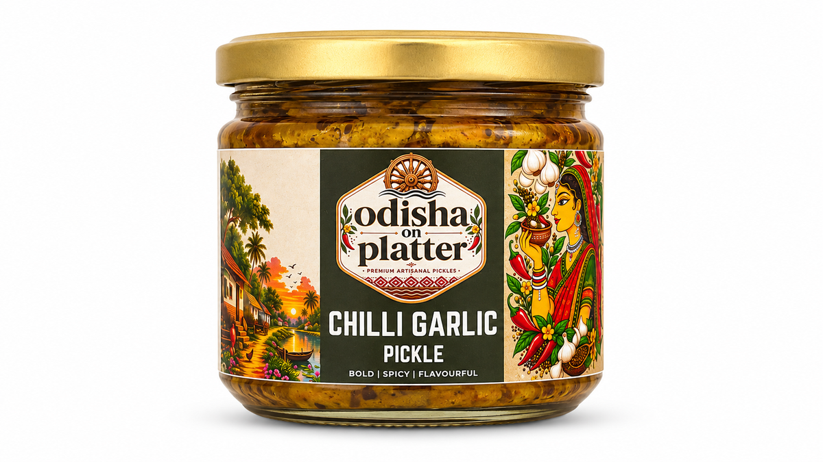 Mustard Garlic Chilli Pickle | Odisha on Platter | Artisan Achar