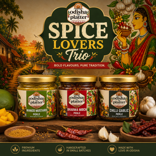Spice Lover's Trio – 3 Handcrafted Odia Pickles
