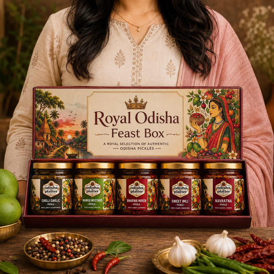 Royal Odisha Feast Box – 5 Gourmet Handcrafted Pickles